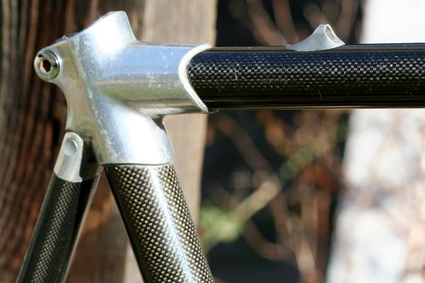 carbon fiber and aluminum bike frame