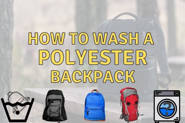how to wash a polyester backpack
