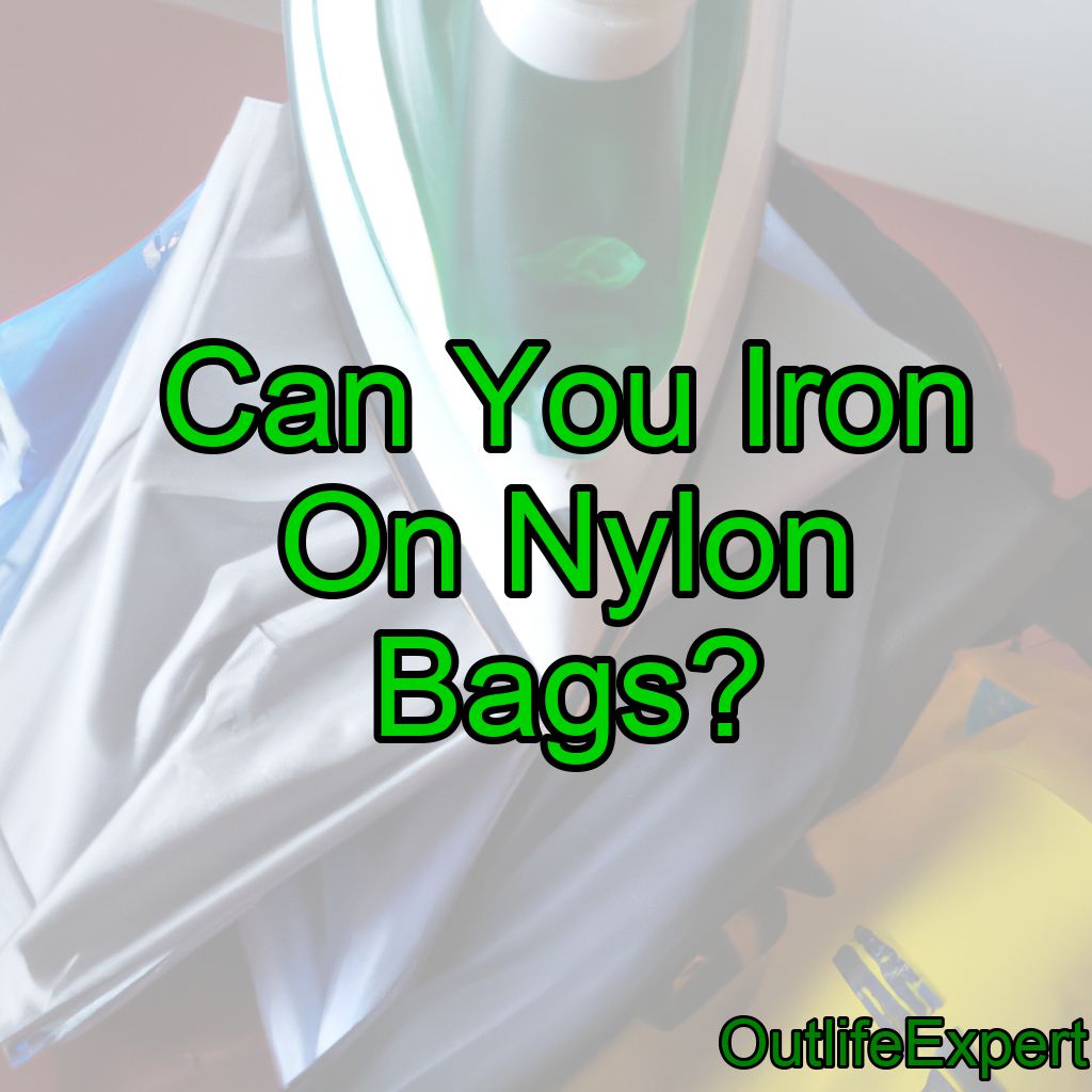 Can You Iron On Nylon Bags?