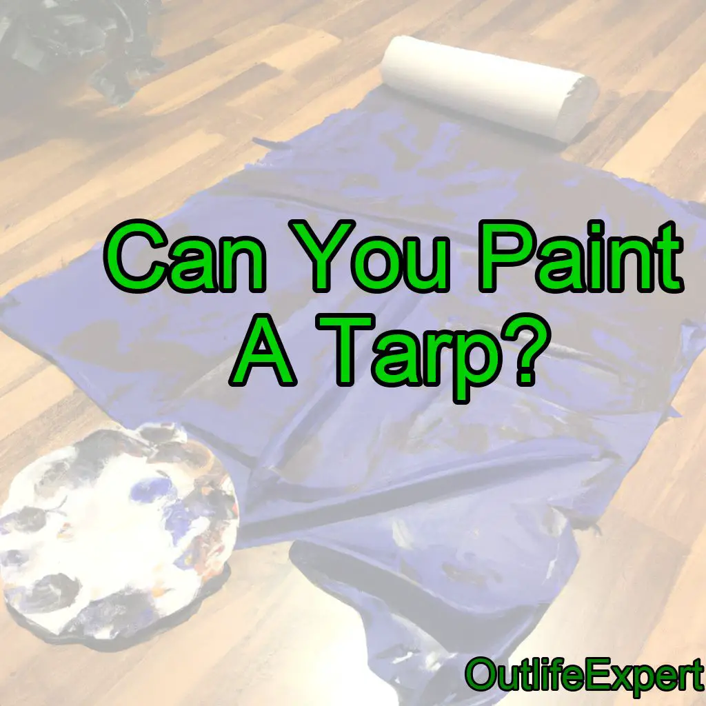Can You Paint A Tarp? (Here’s How!)