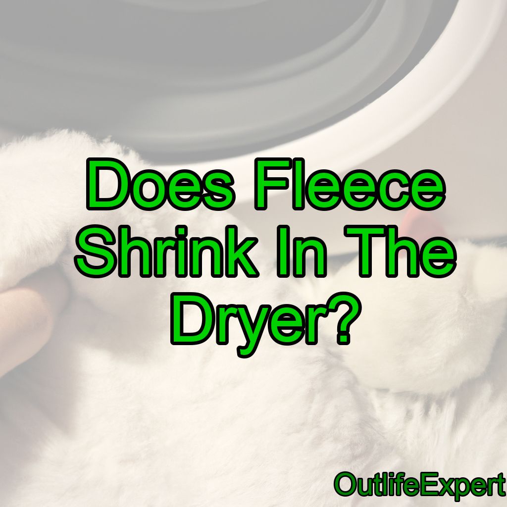 Does Fleece Shrink In The Dryer?