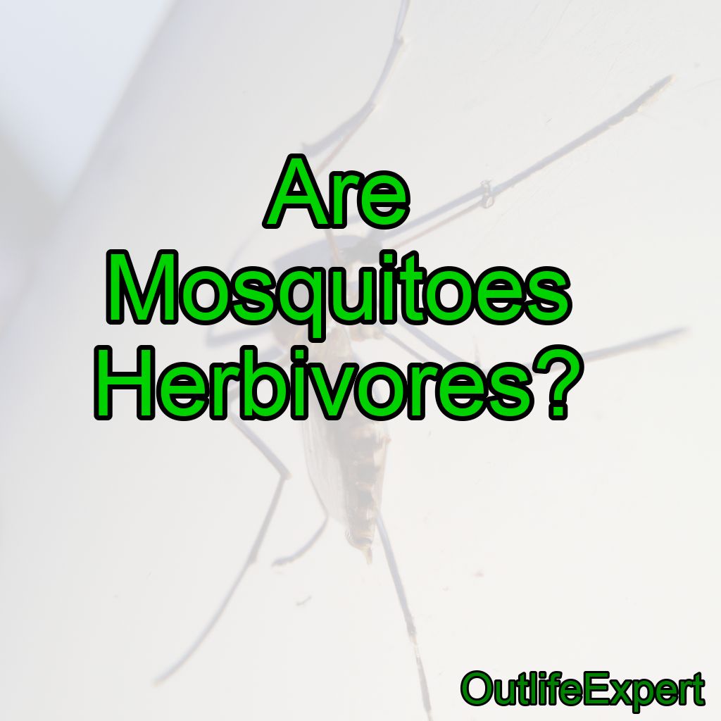 Are Mosquitoes Herbivores?
