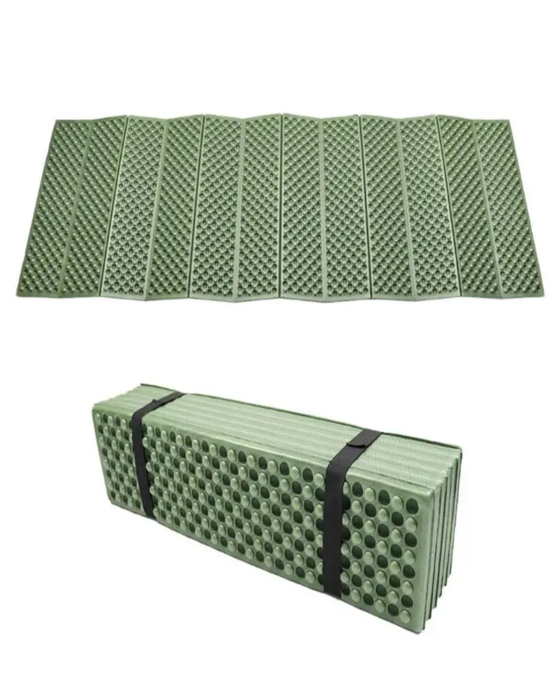 BKS Foam Egg Crate Sleeping Folding Pad Green